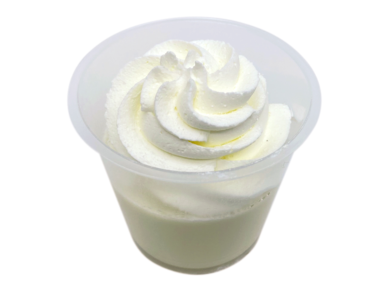ホイップクリームの　　ミルクプリン