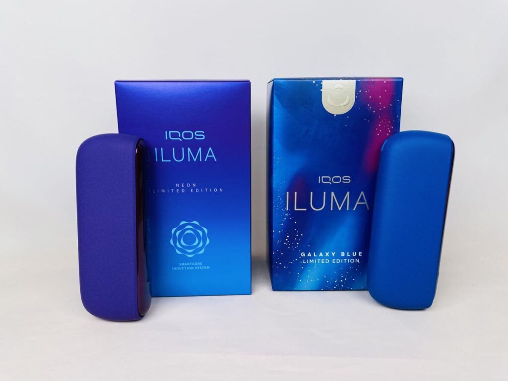 ネオンとギャラクシーブルを比較