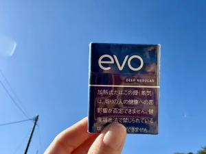 エボ・ディープ・レギュラー・プルーム用のパッケージ（レビュー撮影時）