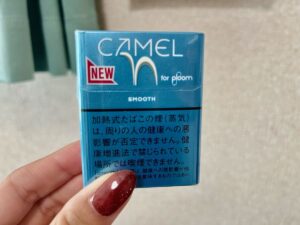 キャメル・スムース・プルーム用のパッケージ（レビュー撮影時）