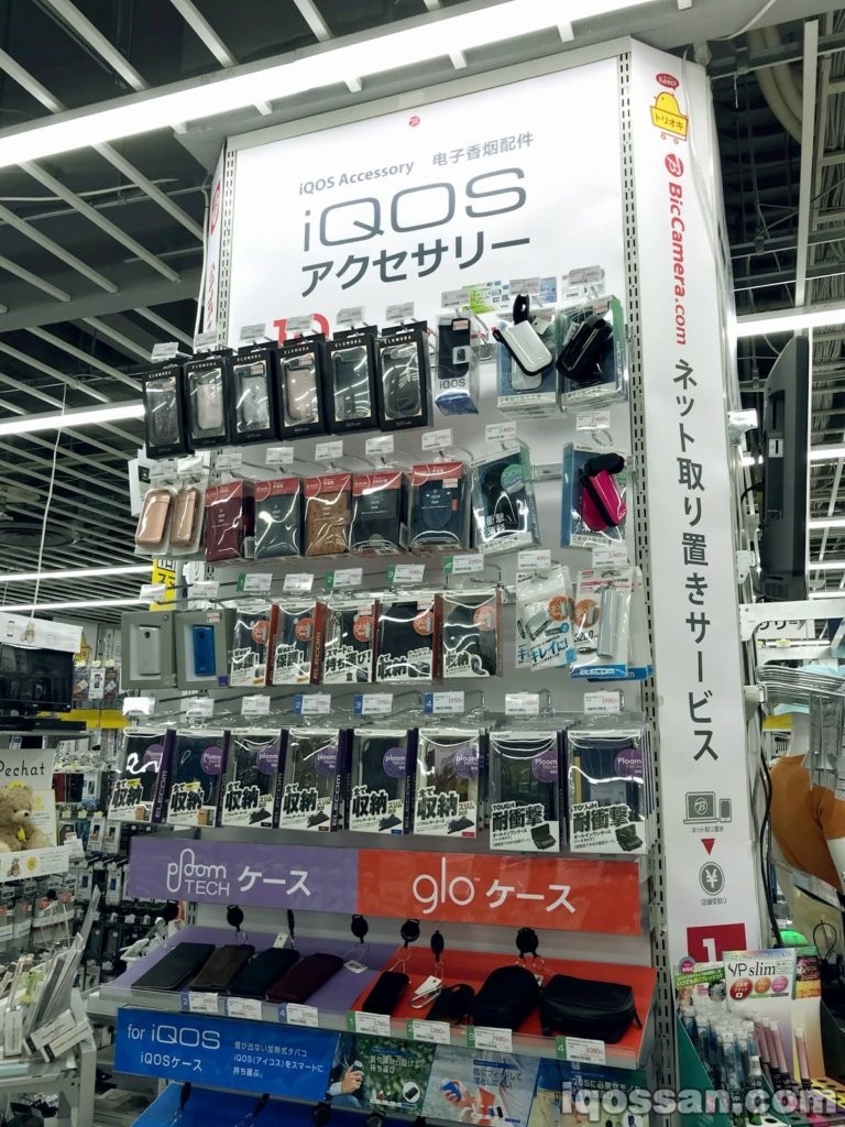 もちろん、加熱式たばこのアイコス・グロー・プルームテックのアクセサリーも豊富に取り揃えている。
