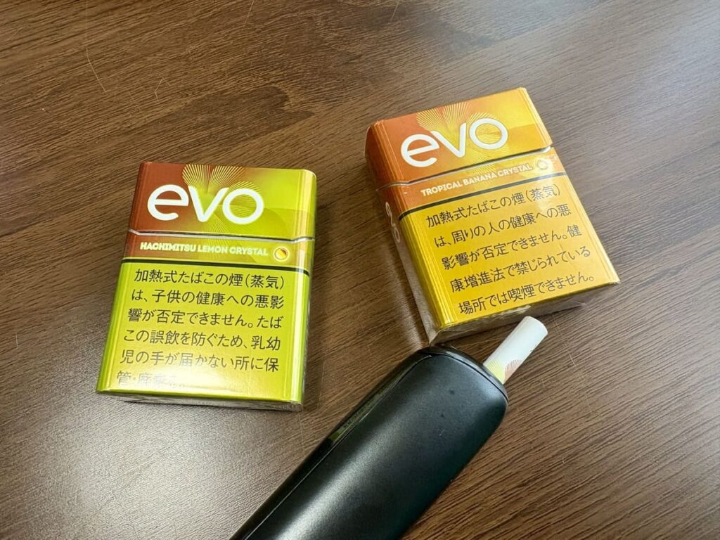 エボ・ハチミツ・レモン・クリスタルとエボ・トロピカル・バナナ・クリスタルを比較してみた