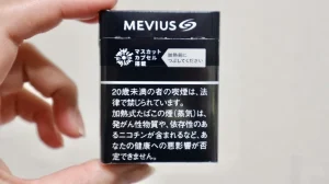 メビウス・マスカット・オプション・プルーム用のパッケージ（レビュー撮影時）